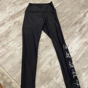 Pixie Lane black leggings with stars size xs